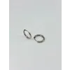 Rodyum   Çelik Erkek Küpe Çap (10 Mm) Kalınlık (2 Mm) - Ekp0025
