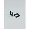 Siyah  Çelik Erkek Küpe Çap (9 Mm) Kalınlık (3 Mm) - Ekp0024