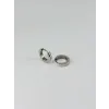 Rodyum   Çelik Erkek Küpe Çap (9 Mm) Kalınlık (3 Mm) - Ekp0040