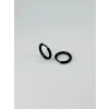 Siyah Çelik Erkek Küpe Çap (9 Mm) Kalınlık (2 Mm) - Ekp0034