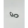 Siyah  Çelik Erkek Küpe Çap (12 Mm) Kalınlık (2 Mm) - Ekp0033
