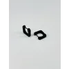Siyah  Çelik Erkek Küpe Çap (9 Mm) Kalınlık (3 Mm) - Ekp0014
