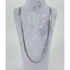 Rodyum Çelik Erkek Kolye 60 Cm - Ekl0034