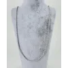 Rodyum Çelik Erkek Kolye 60 Cm - Ekl0024