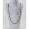 Rodyum Çelik Erkek Kolye 60 Cm - Ekl0008