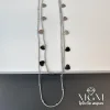 Çelik İkili Kalp Detaylı Kolye - Kl0062