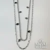 Rodyum Çelik Kolyeler 40 + 5 Cm Uzatma Payı - Kl0052