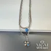 Rodyum Çelik Kolyeler 45 + 5 Cm Uzatma Payı - Kl0060