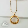 Çelik Kapaklı Çeyreklik Kolye - Kl0200