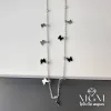 Çelik Kelebek Detaylı Kolye - Kl0048