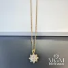 Zirkon Taşlı Zincir Çelik Uç Kısmı Pirinç Kolyeler 40 + 5 Cm Uzatma Payı - Kl0106