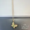 Çelik Kolye Kelebek Detaylı - Kl0104