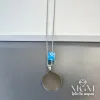 Çelik Plaka Kolye Nazar Boncuklu - Kl0095