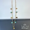 Çelik Yıldız Nazar Boncuklu  Kolye - Kl0047