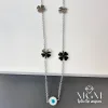Çelik Yonca Nazar Boncoklu  Kolye - Kl0050