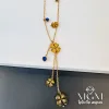 Çelik Yonca Nazar Boncuklu Kolye - Kl0059