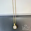 Zirkon Taşlı Zincir Çelik Uç Kısmı Pirinç Kolyeler 40 + 5 Cm Uzatma Payı - Kl0144