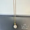 Zirkon Taşlı Zincir Çelik Uç Kısmı Pirinç Kolyeler 40 + 5 Cm Uzatma Payı - Kl0120