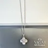 Çelik Zirkon Taşlı Yonca Kolye - Kl0111