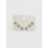 Çiçek Detaylı Altılı Küpe - Kp00666