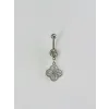 Çiçek Detaylı Göbek Piercing - Pg0099