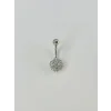 Çiçek Detaylı Göbek Piercing - Pg0041