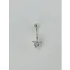 Çiçek Detaylı Göbek Piercing - Pg0032