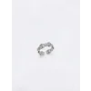 Ayarlanabilir Rodyum Zirkon Taşlı Pirinç Bijuteri Yüzük - Yz0211-1