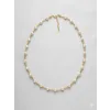 Beyaz Cam İnci  Kolyeler 40+5 Cm  - Kl0305