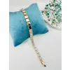    Zirkon Taşlı Pirinç Zirkon Bileklikler 18+2 Cm  - Kbl0236