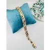    Zirkon Taşlı Pirinç Zirkon Bileklikler 18+2 Cm  - Kbl0237