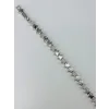 Rodyum Zirkon Taşlı Pirinç Bileklikler 17+2 Cm  - Kbl0370
