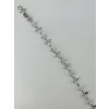 Rodyum Zirkon Taşlı Pirinç Bileklikler 17+2 Cm  - Kbl0373