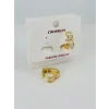   Zirkon Taşlı Pirinç Küpeler - Kp00442