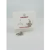 Rodyum Zirkon Taşlı Pirinç Küpeler - Kp00491