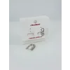 Rodyum Zirkon Taşlı Pirinç Küpeler - Kp00453