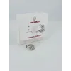 Rodyum Zirkon Taşlı Pirinç Küpeler - Kp00447