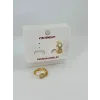   Zirkon Taşlı Pirinç Küpeler - Kp00483