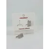 Rodyum Zirkon Taşlı Pirinç Küpeler - Kp00498