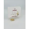   Zirkon Taşlı Pirinç Küpeler - Kp00470