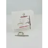 Rodyum Zirkon Taşlı Pirinç Küpeler - Kp00450