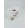 Rodyum  Zirkon Taşlı Pirinç Küpeler - Kp00448