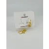   Zirkon Taşlı Pirinç Küpeler - Kp00469