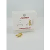   Zirkon Taşlı Pirinç Küpeler - Kp00492