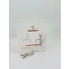 Rodyum Zirkon Taşlı Pirinç Küpeler - Kp00501
