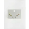 Çok Renkli Minik Kalpler Altılı Küpe - Kp00668