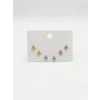 Çok Renkli Minik Uçaklar Altılı Küpe - Kp00665