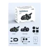 D2-6x 1000m Mesafeli 6 Kanallı İntercom Bluetooth Motosiklet Kask Kulaklığı İntercom Kulaklık
