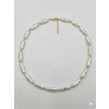 Beyaz Barok İnci  Kolyeler 40+5 Cm  - Kl0306