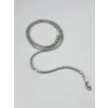 Gri Çelik Çelik Kolye 60 Cm - Ekl0056